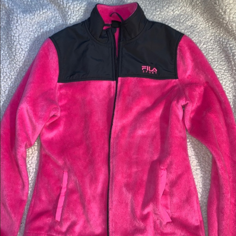 FILA | Pink Fuzzy Sport Jacket